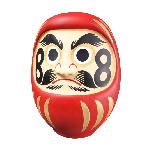 Static front-view preview of Fujieda Daruma