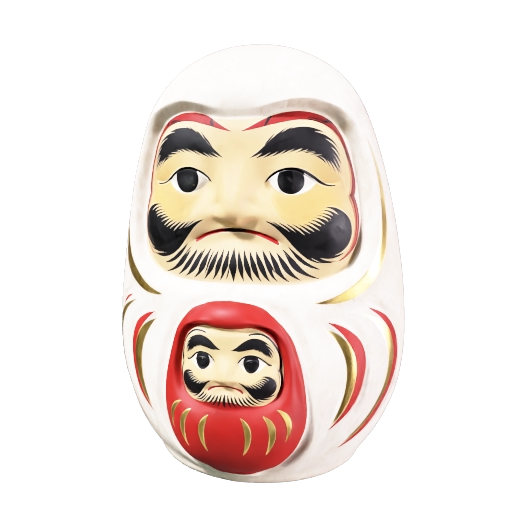 Static front-view preview of Koshu Oyako Daruma