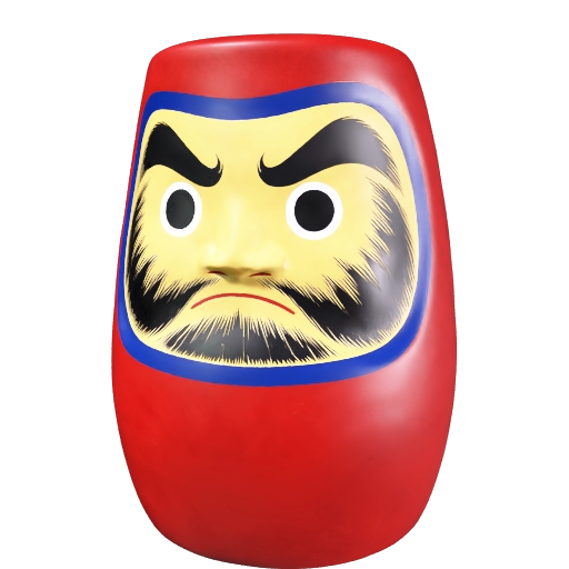 Static front-view preview of Miharu Daruma